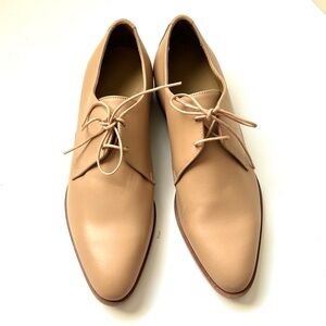 EVERLANE the modern oxford blush leather shoes made in Italy lace up 9.5